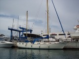 La Paloma vor der Werft in Torrevieja